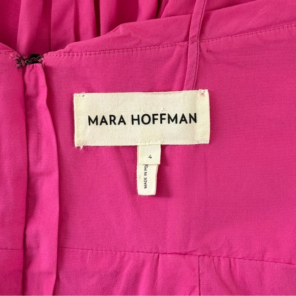 Mara Hoffman Maxi Ruffle Sleeveless Raquel Pink Dress - Picture 6 of 7